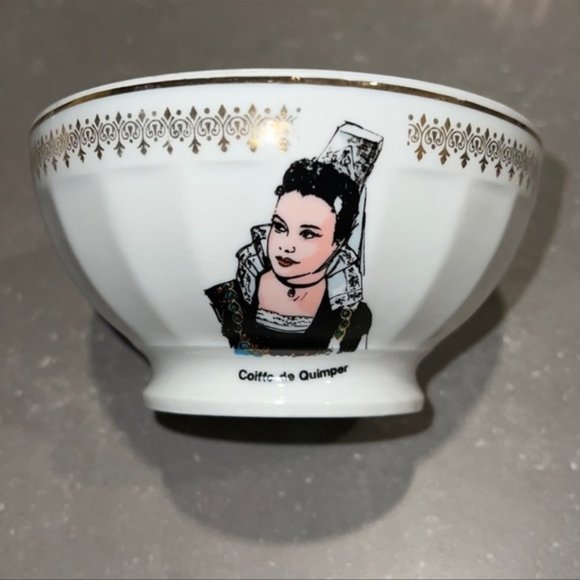 PORCELAINE de France FD Chauvignon set of 4 bowls - Picture 2 of 10